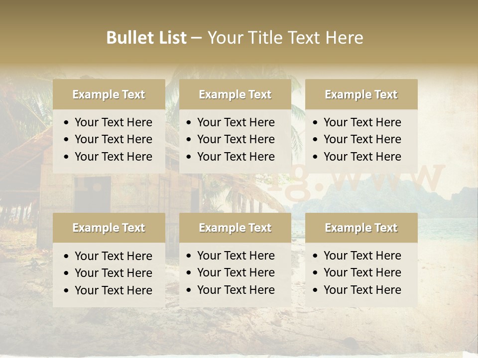 Philippines Nature Sand PowerPoint Template