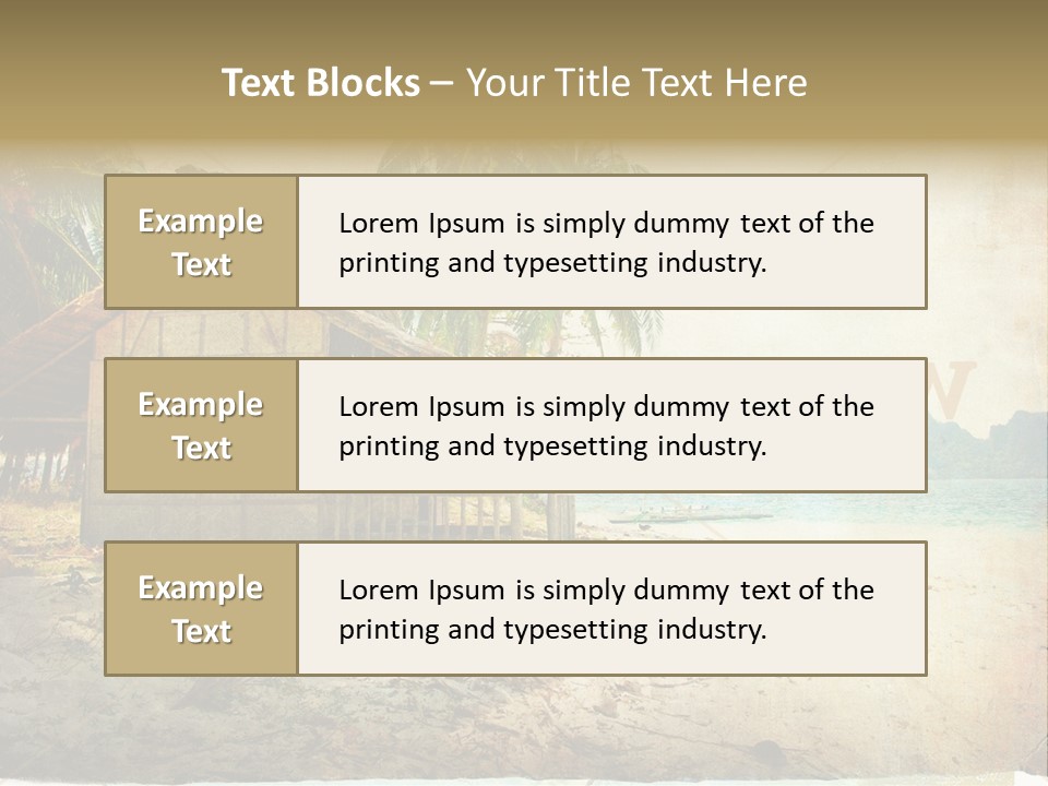 Philippines Nature Sand PowerPoint Template