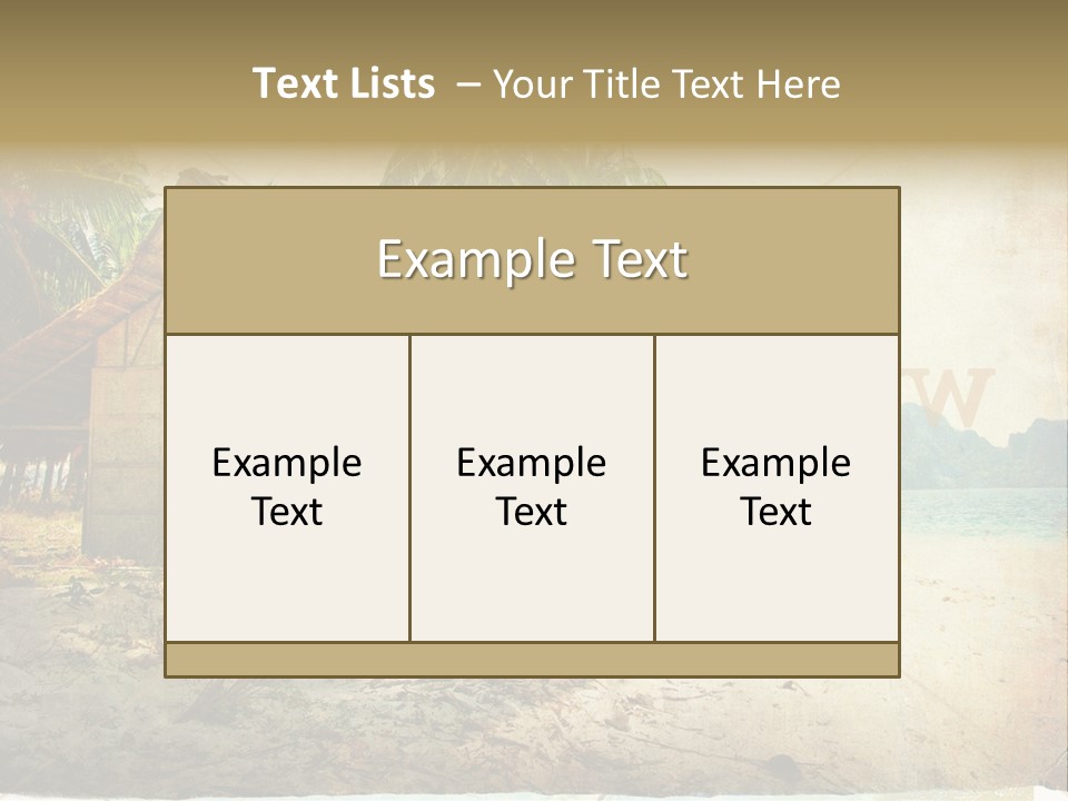 Philippines Nature Sand PowerPoint Template