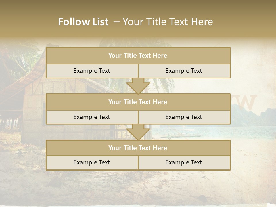 Philippines Nature Sand PowerPoint Template