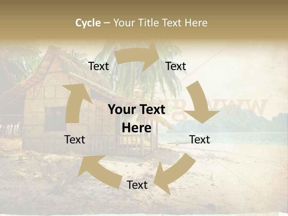 Philippines Nature Sand PowerPoint Template