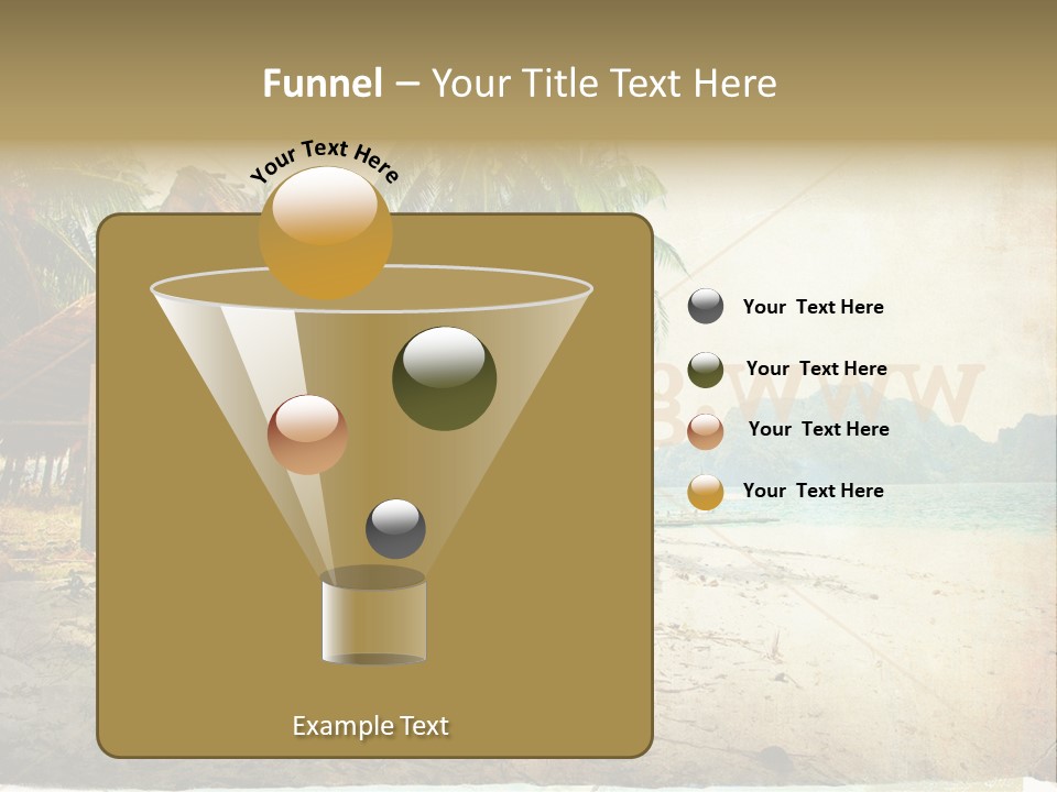 Philippines Nature Sand PowerPoint Template