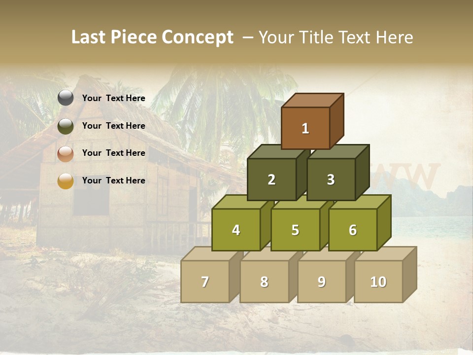 Philippines Nature Sand PowerPoint Template