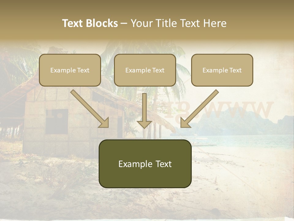 Philippines Nature Sand PowerPoint Template
