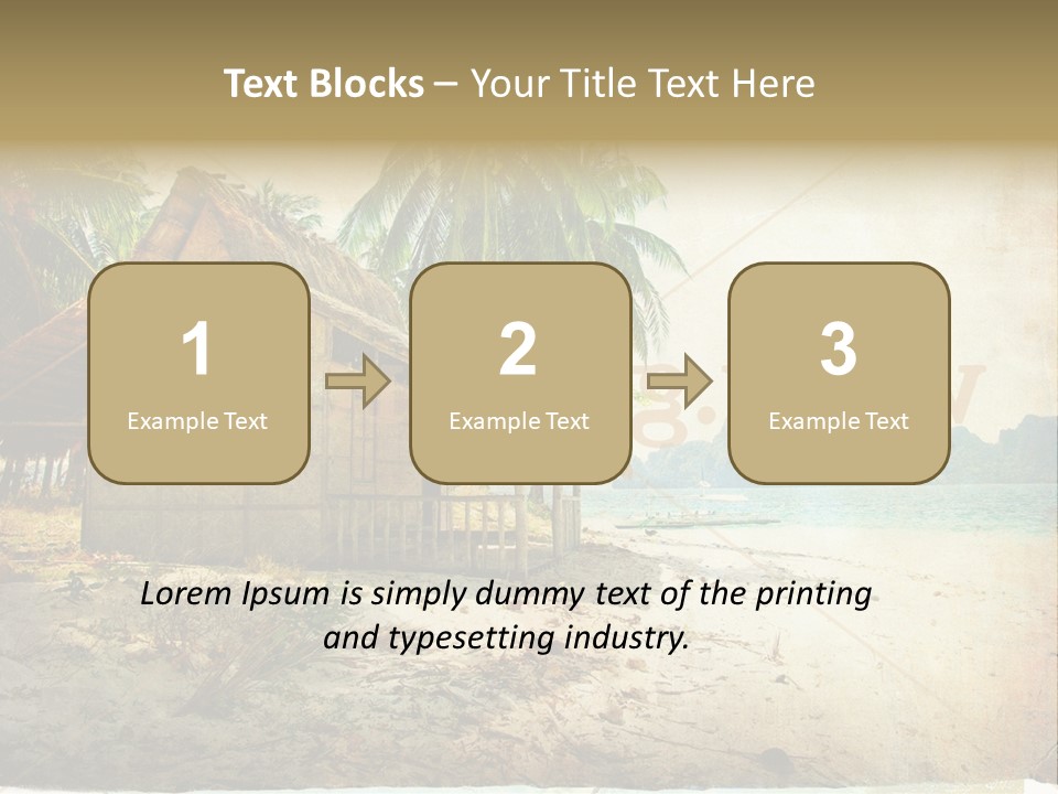 Philippines Nature Sand PowerPoint Template