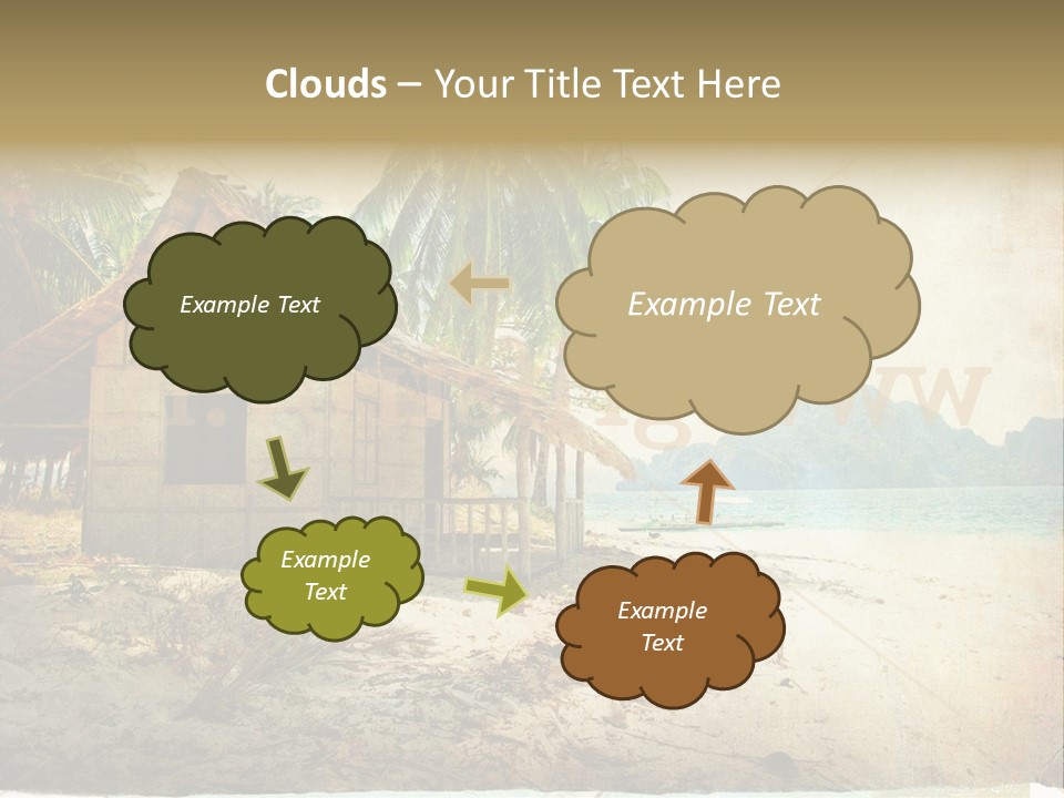 Philippines Nature Sand PowerPoint Template