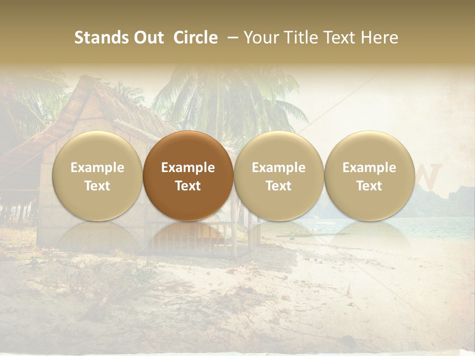 Philippines Nature Sand PowerPoint Template