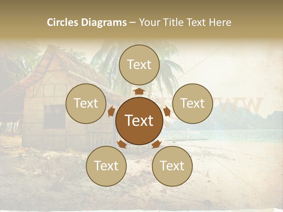 Philippines Nature Sand PowerPoint Template