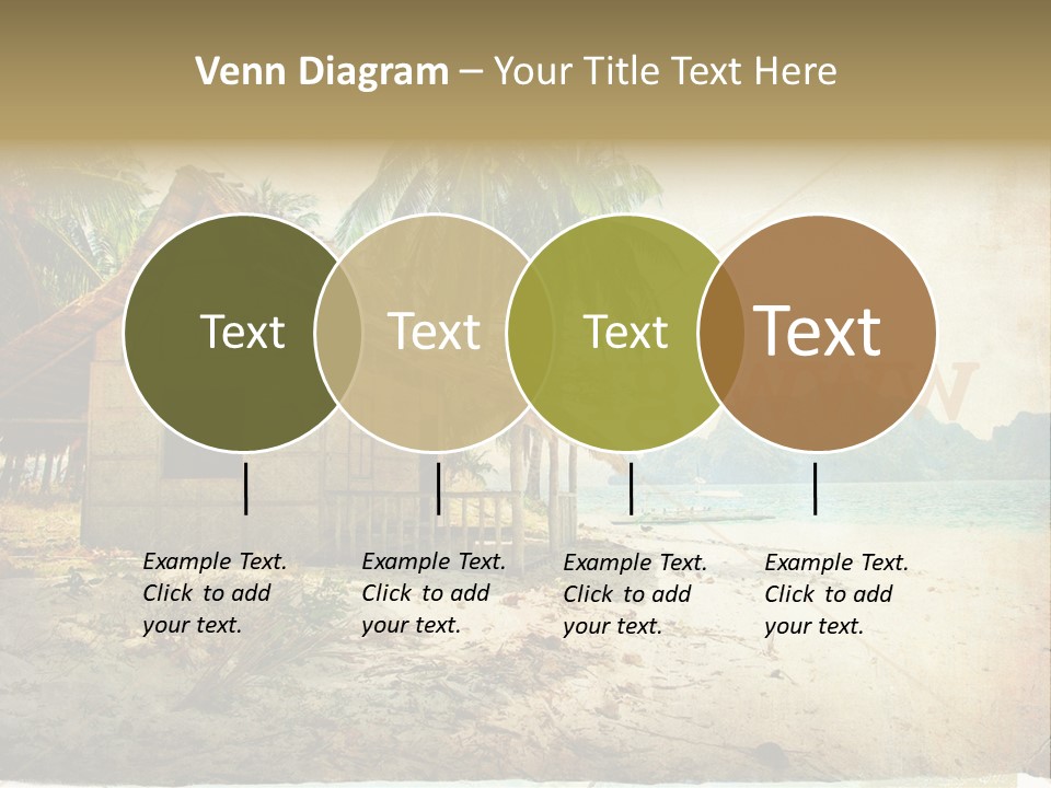 Philippines Nature Sand PowerPoint Template