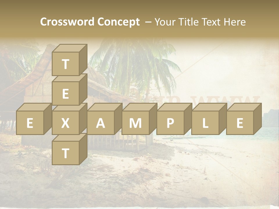 Philippines Nature Sand PowerPoint Template