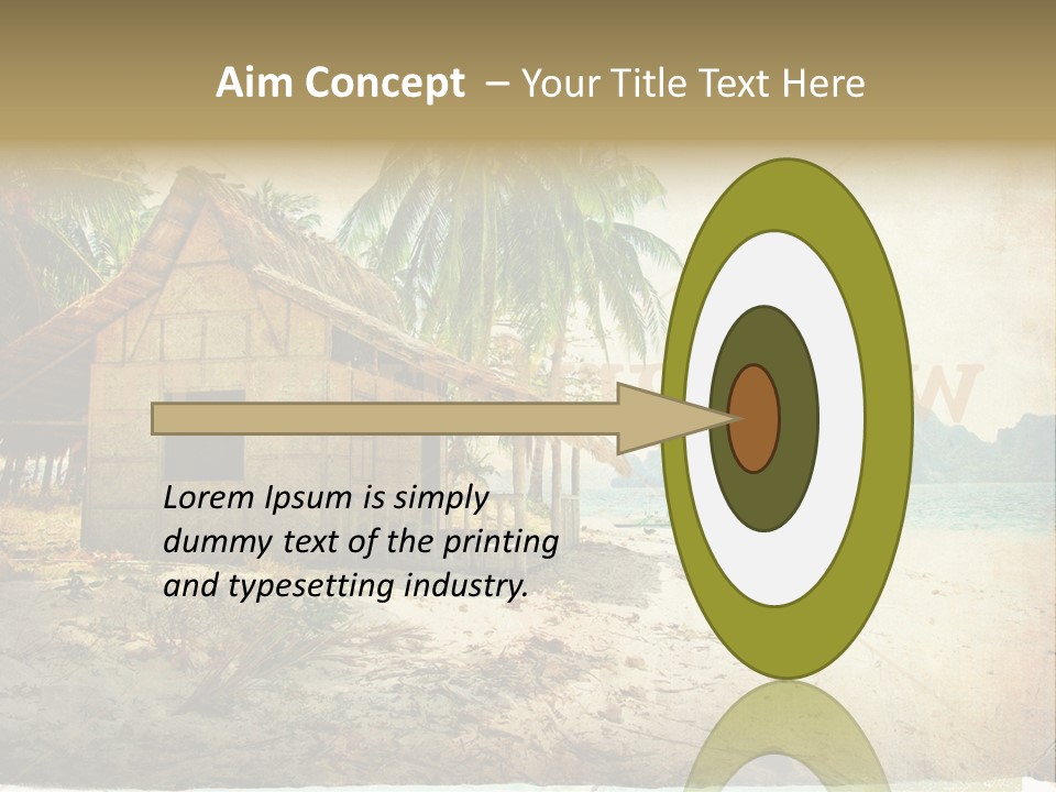 Philippines Nature Sand PowerPoint Template