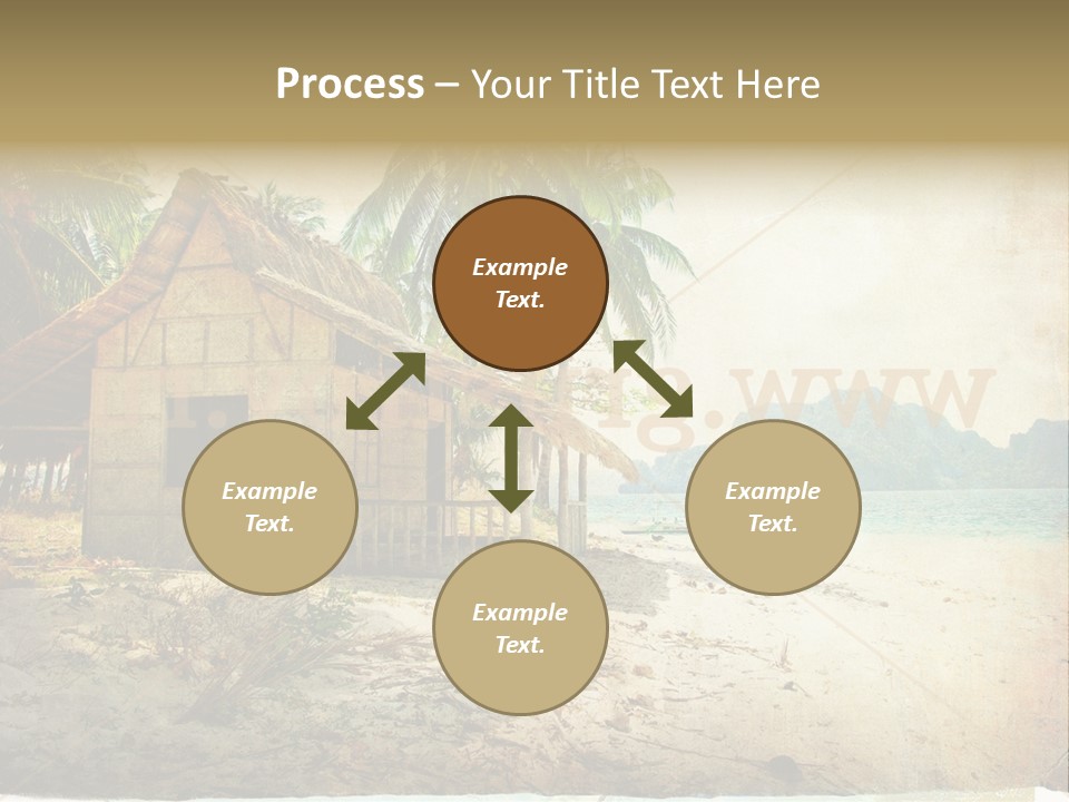 Philippines Nature Sand PowerPoint Template
