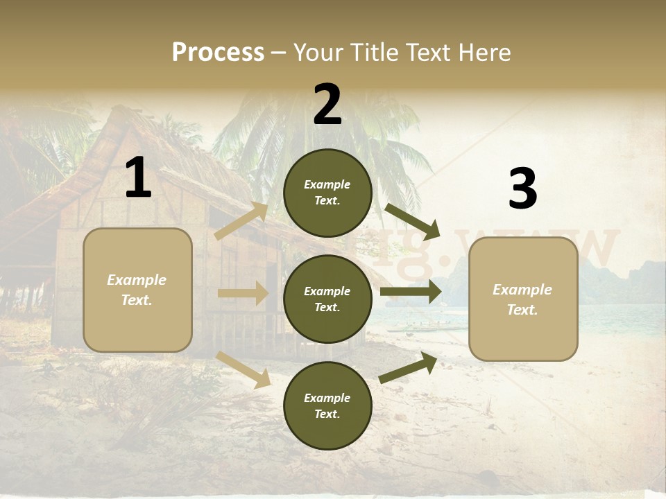 Philippines Nature Sand PowerPoint Template