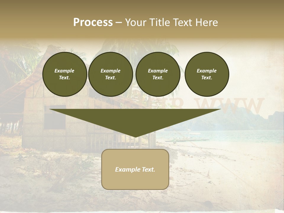 Philippines Nature Sand PowerPoint Template