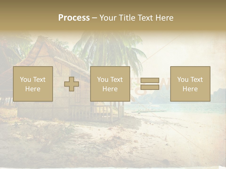 Philippines Nature Sand PowerPoint Template