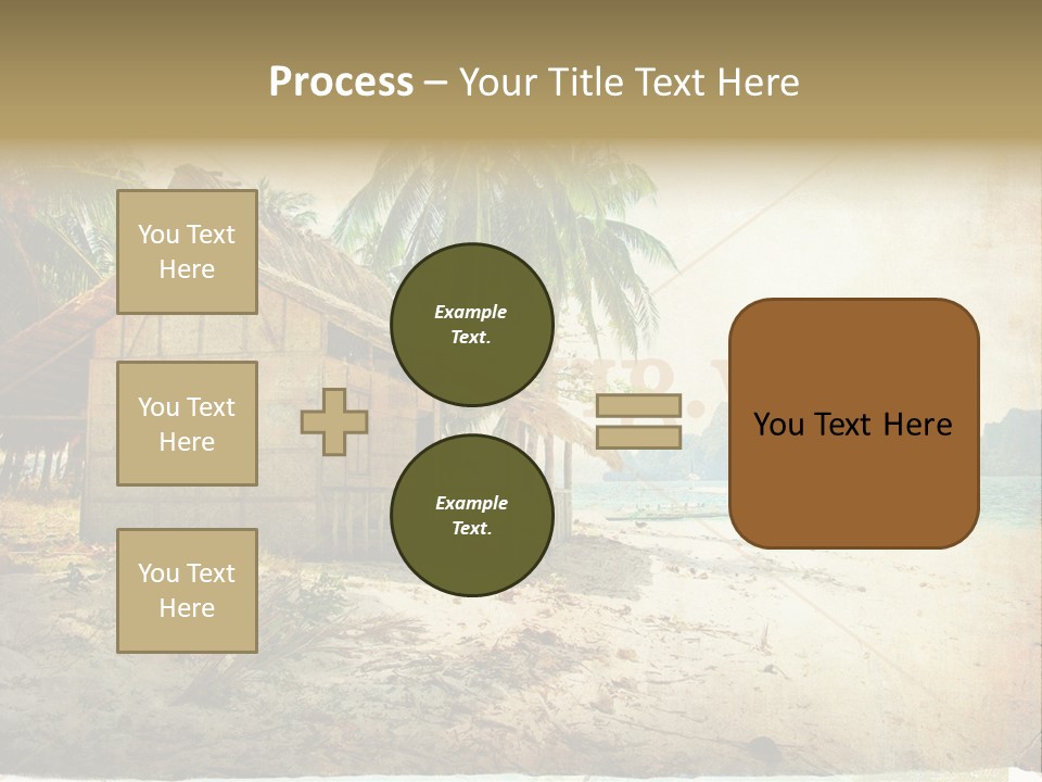 Philippines Nature Sand PowerPoint Template