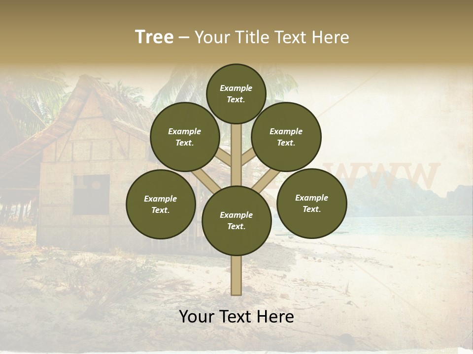 Philippines Nature Sand PowerPoint Template