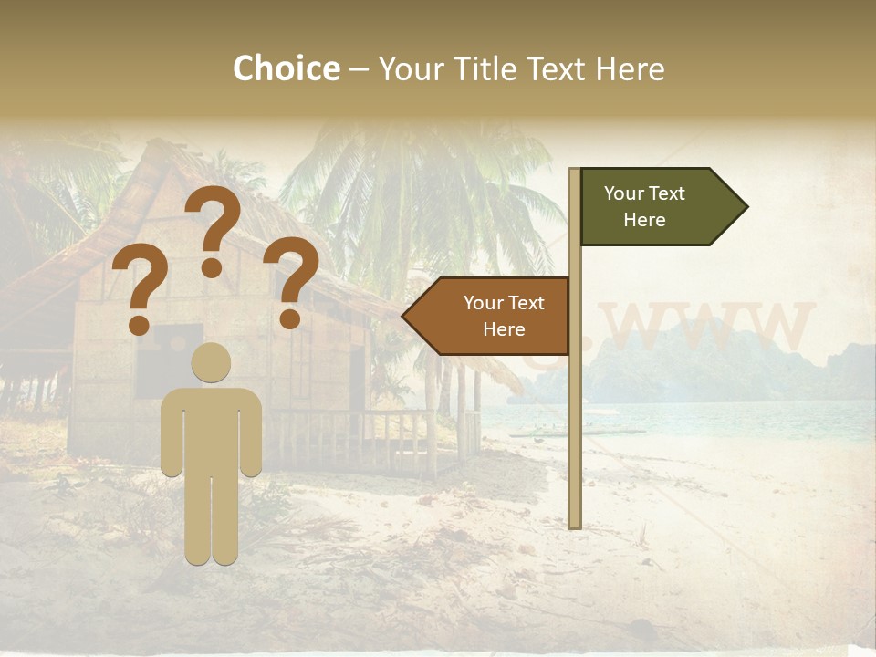 Philippines Nature Sand PowerPoint Template