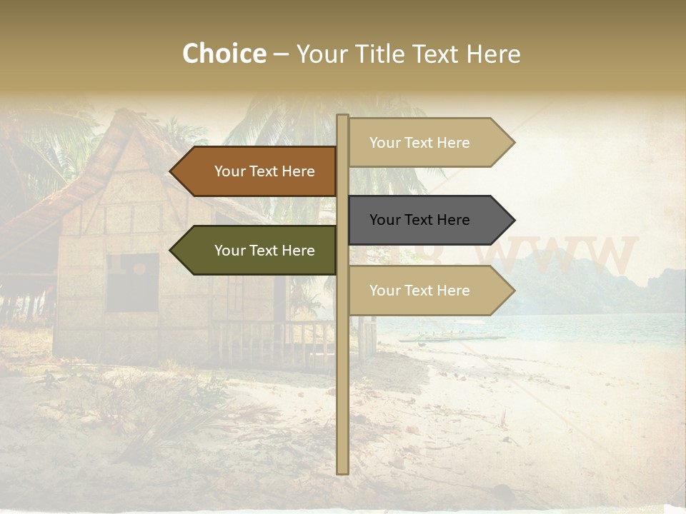 Philippines Nature Sand PowerPoint Template