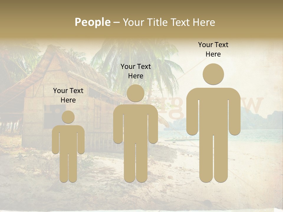 Philippines Nature Sand PowerPoint Template