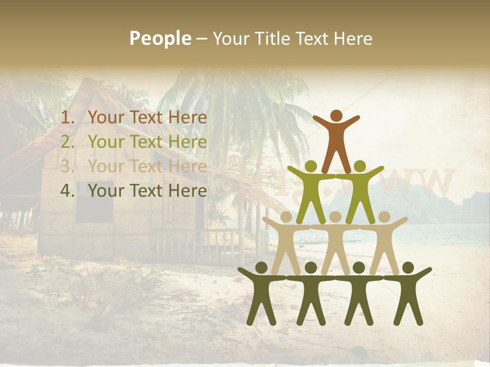 Philippines Nature Sand PowerPoint Template