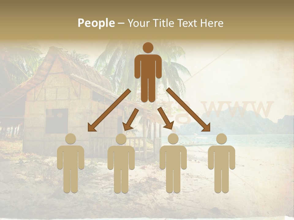 Philippines Nature Sand PowerPoint Template