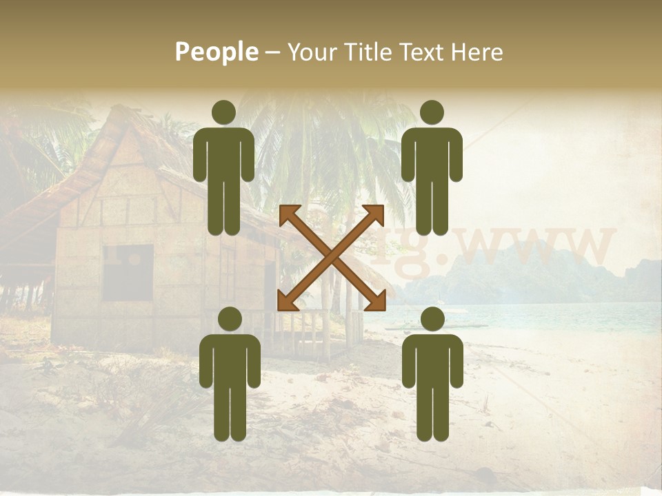 Philippines Nature Sand PowerPoint Template