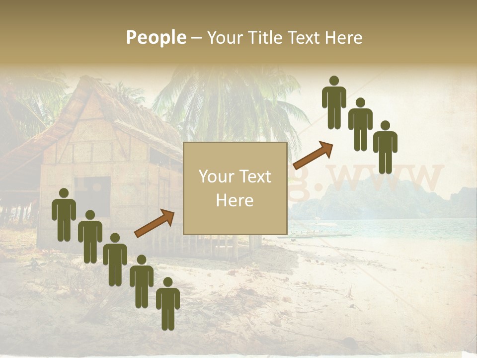 Philippines Nature Sand PowerPoint Template