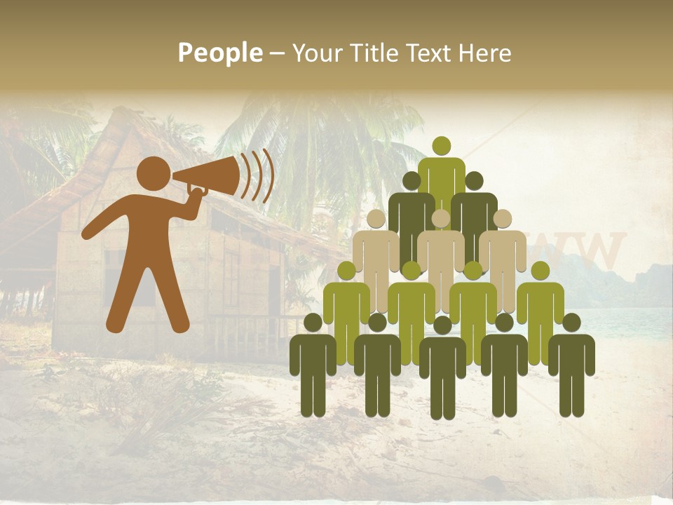 Philippines Nature Sand PowerPoint Template