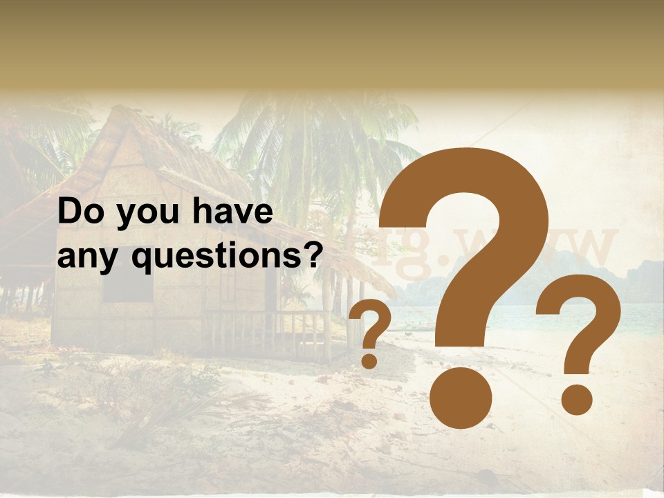 Philippines Nature Sand PowerPoint Template