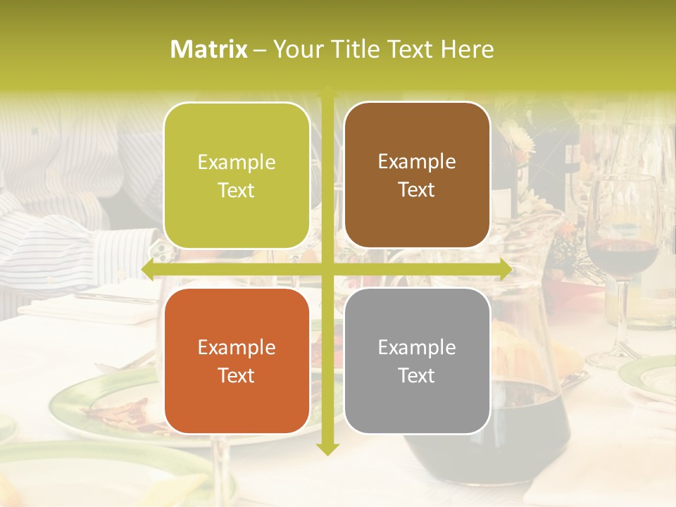 A Group Of People Sitting At A Table With Wine Glasses PowerPoint Template