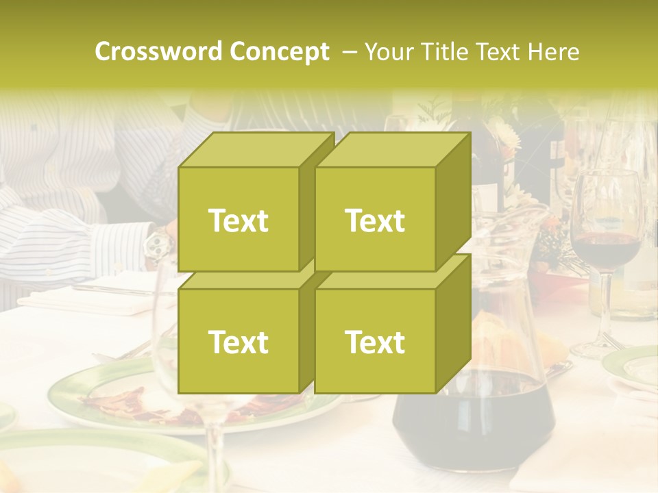 A Group Of People Sitting At A Table With Wine Glasses PowerPoint Template