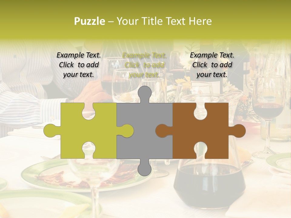 A Group Of People Sitting At A Table With Wine Glasses PowerPoint Template