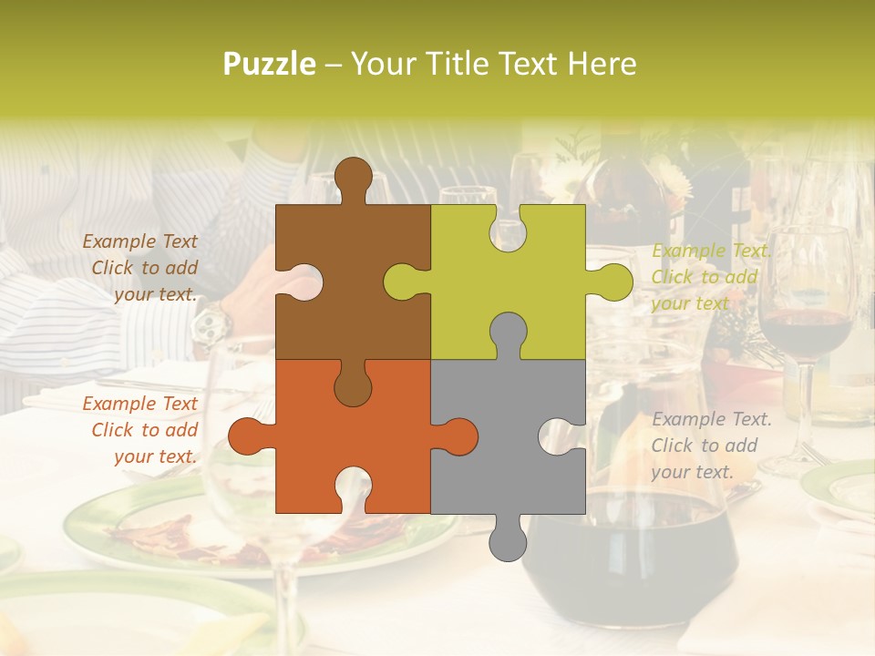 A Group Of People Sitting At A Table With Wine Glasses PowerPoint Template