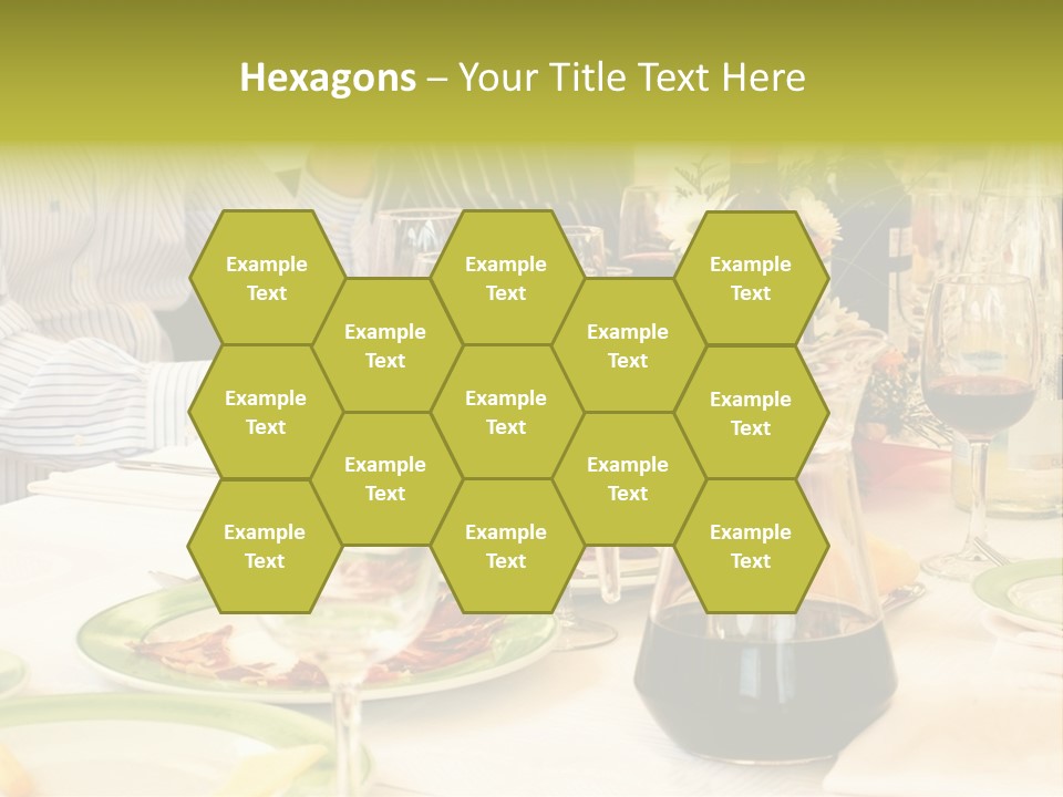 A Group Of People Sitting At A Table With Wine Glasses PowerPoint Template