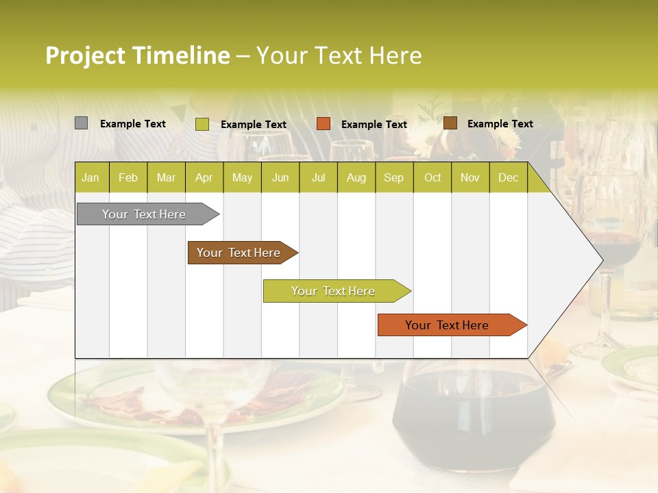 A Group Of People Sitting At A Table With Wine Glasses PowerPoint Template