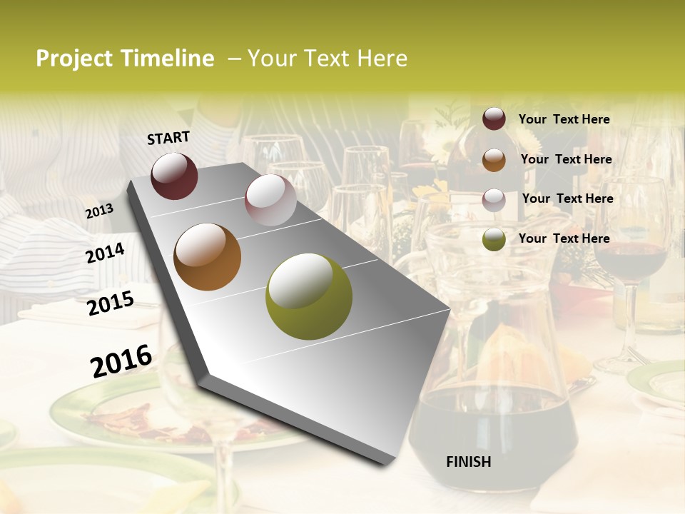 A Group Of People Sitting At A Table With Wine Glasses PowerPoint Template