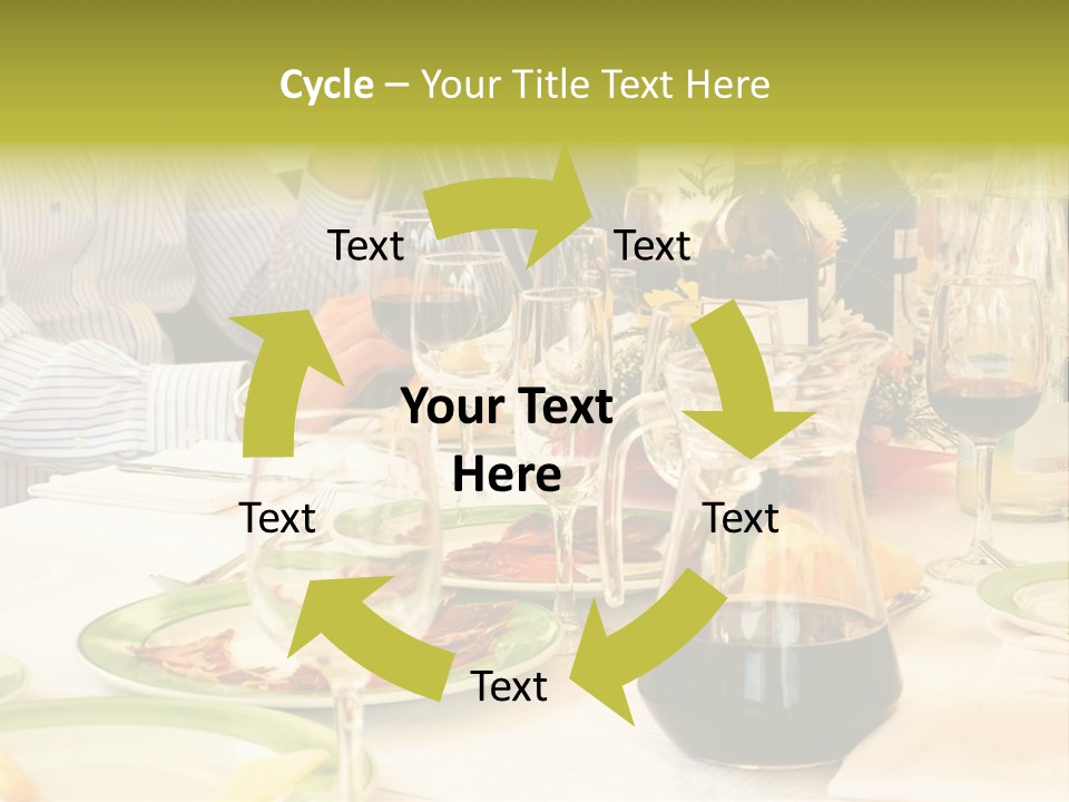 A Group Of People Sitting At A Table With Wine Glasses PowerPoint Template