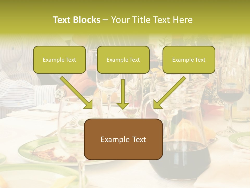 A Group Of People Sitting At A Table With Wine Glasses PowerPoint Template