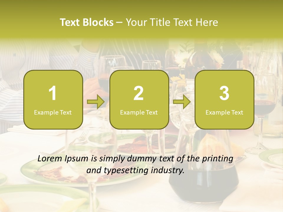 A Group Of People Sitting At A Table With Wine Glasses PowerPoint Template