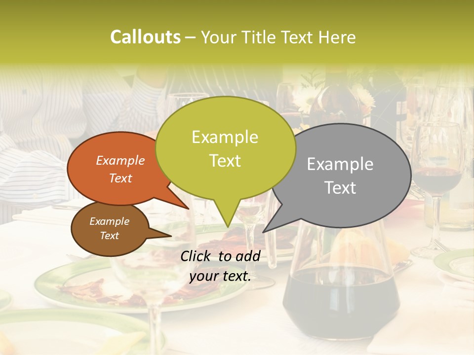 A Group Of People Sitting At A Table With Wine Glasses PowerPoint Template