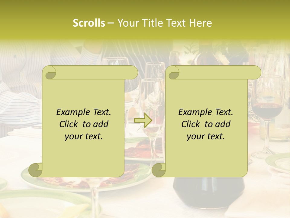 A Group Of People Sitting At A Table With Wine Glasses PowerPoint Template