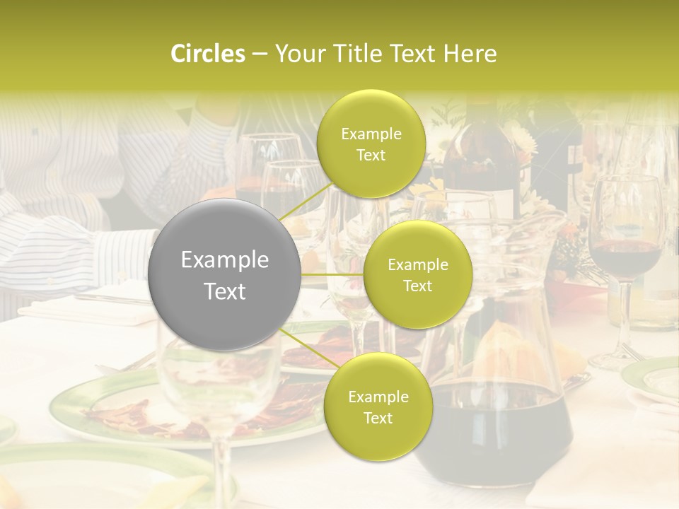 A Group Of People Sitting At A Table With Wine Glasses PowerPoint Template