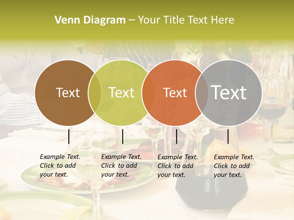 A Group Of People Sitting At A Table With Wine Glasses PowerPoint Template