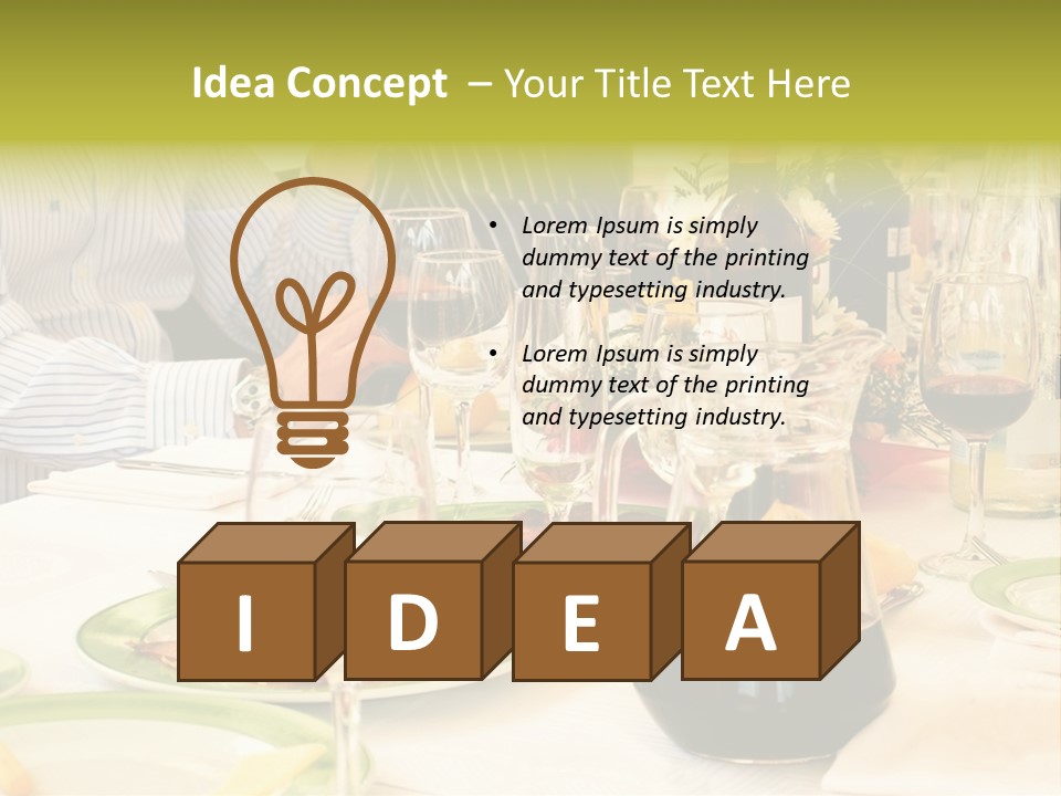 A Group Of People Sitting At A Table With Wine Glasses PowerPoint Template