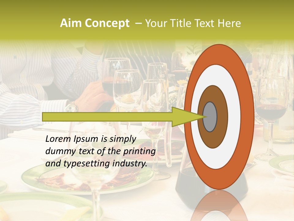 A Group Of People Sitting At A Table With Wine Glasses PowerPoint Template