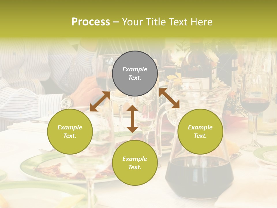A Group Of People Sitting At A Table With Wine Glasses PowerPoint Template