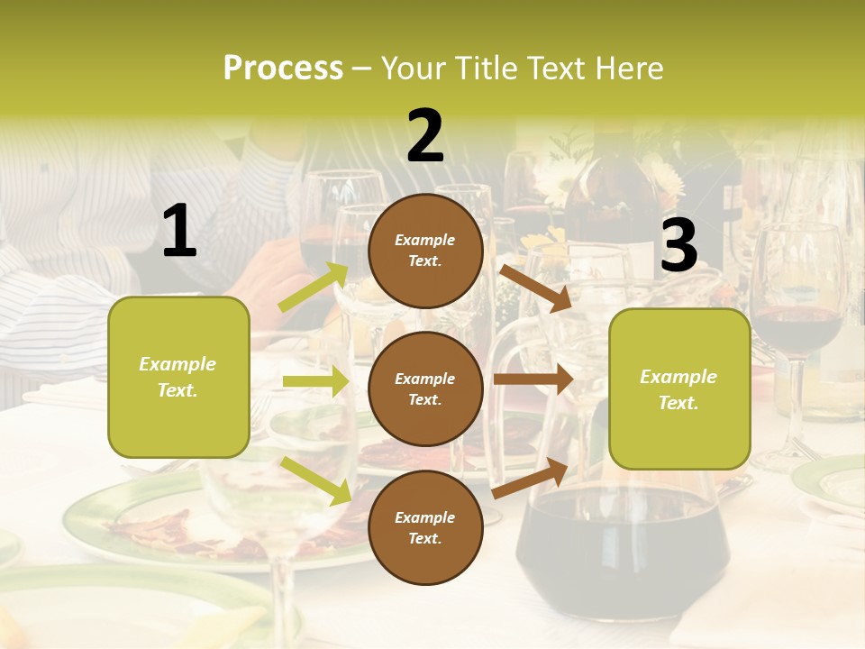 A Group Of People Sitting At A Table With Wine Glasses PowerPoint Template