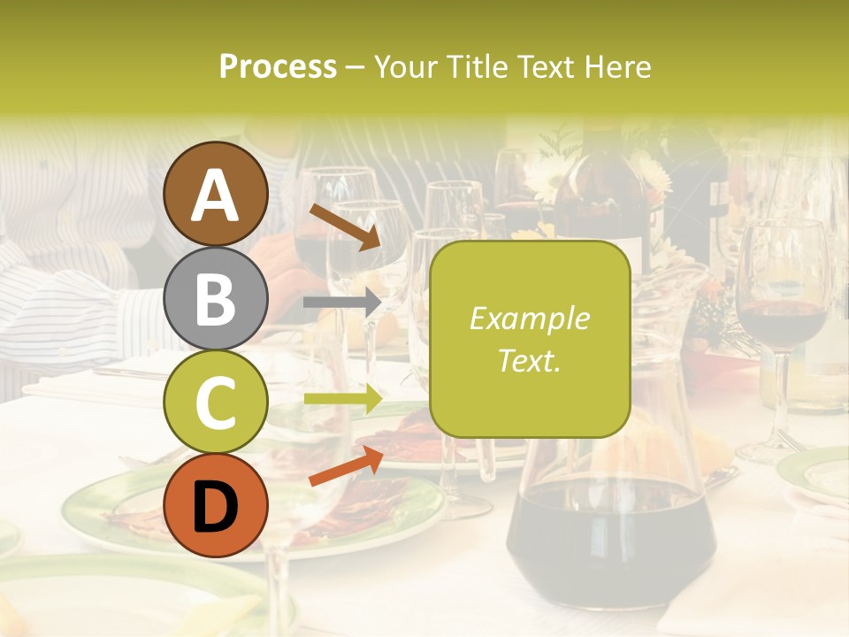 A Group Of People Sitting At A Table With Wine Glasses PowerPoint Template