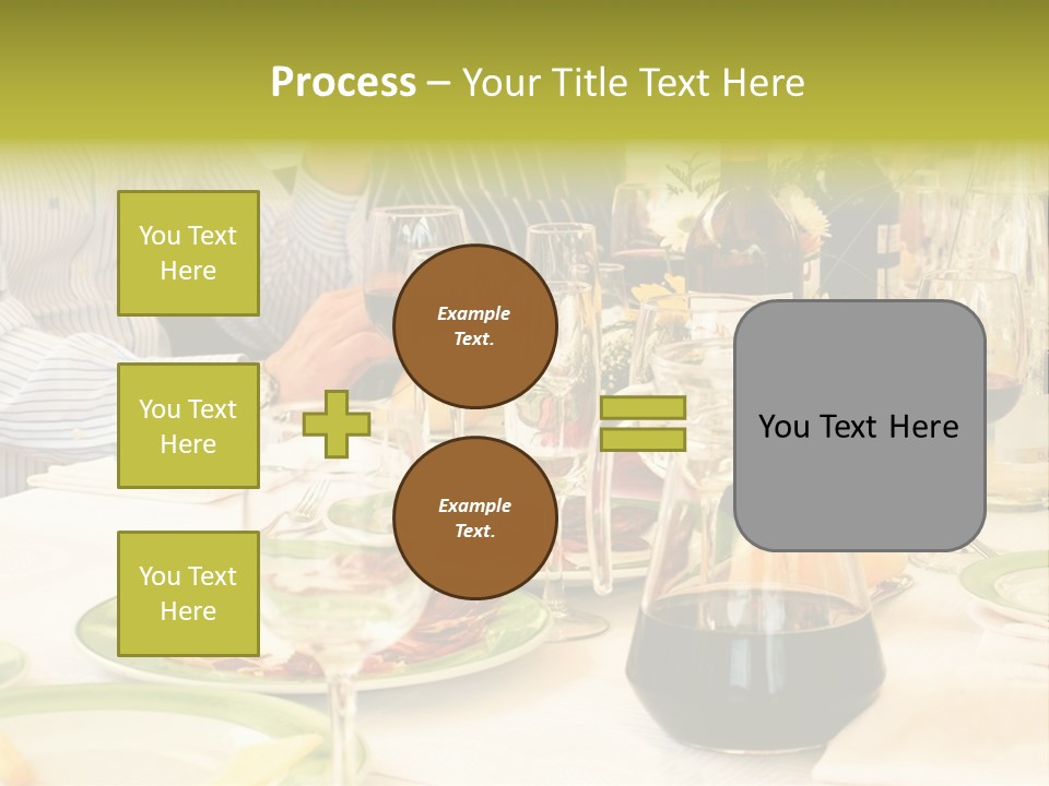 A Group Of People Sitting At A Table With Wine Glasses PowerPoint Template